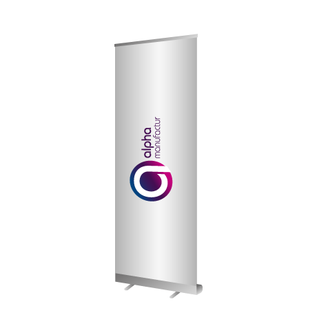 Roll-Up Budget | B 60 cm x H 160 cm | einseitig bedruckt